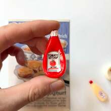 4/5/9pcs Creative Seasoning Bottle Fridge Magnet Set, Tomato Sauce Bottle Fridge Magnets, Durable ABS Material, Perfect For Kitchen Decor And Home Decor - Halloween, Christmas, Thanksgiving, Mother's Day, Cute Magnetic Home Decor Gift - Multicolor - View 5