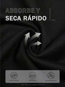 Camiseta de manga corta de ajuste regular con estampa gráfica en el frente y la espalda - Negro - Ver 7