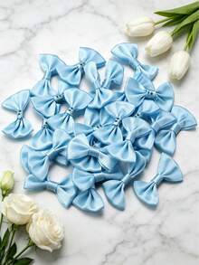 50PCS/30PCS Polyester Bows, Gift Box Decoration DIY Handmade Jewelry Making Accessories, Jewelry Hair Accessories, Clothing Doll Decoration, Garment Accessories - Satin Waistband Bow - View 28