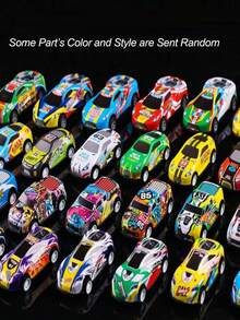 5/10/20pcs Random Toy Cars, 3-12 Years Old Children Party Gifts, Suitable For Easter, Children's Day, Christmas, Metal Racing Cars Bulk Pack (Some Colors And Styles Sent Randomly) - Multicolor - View 8
