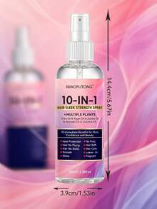 Semprotan Penghalus Rambut Multifungsi 10-in-1, Mengandung Minyak Nabati Alami, Perlindungan Panas & Pengontrol Rambut Kusut - Multi Aroma - View 13