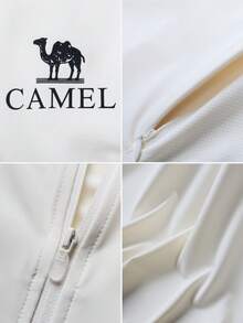 CAMEL CROWN 女士户外轻便透气速干防晒外套，男女通用款，适合春夏季节穿着 - 月光白 - 查看 4