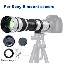 420-800mm F8.3-16 超远摄镜头，T卡口 | 兼容单反/微单相机，手动对焦，铝合金镜身，多层镀膜光学镜片，适用于野生动物、观鸟和风景摄影 - 查看 21
