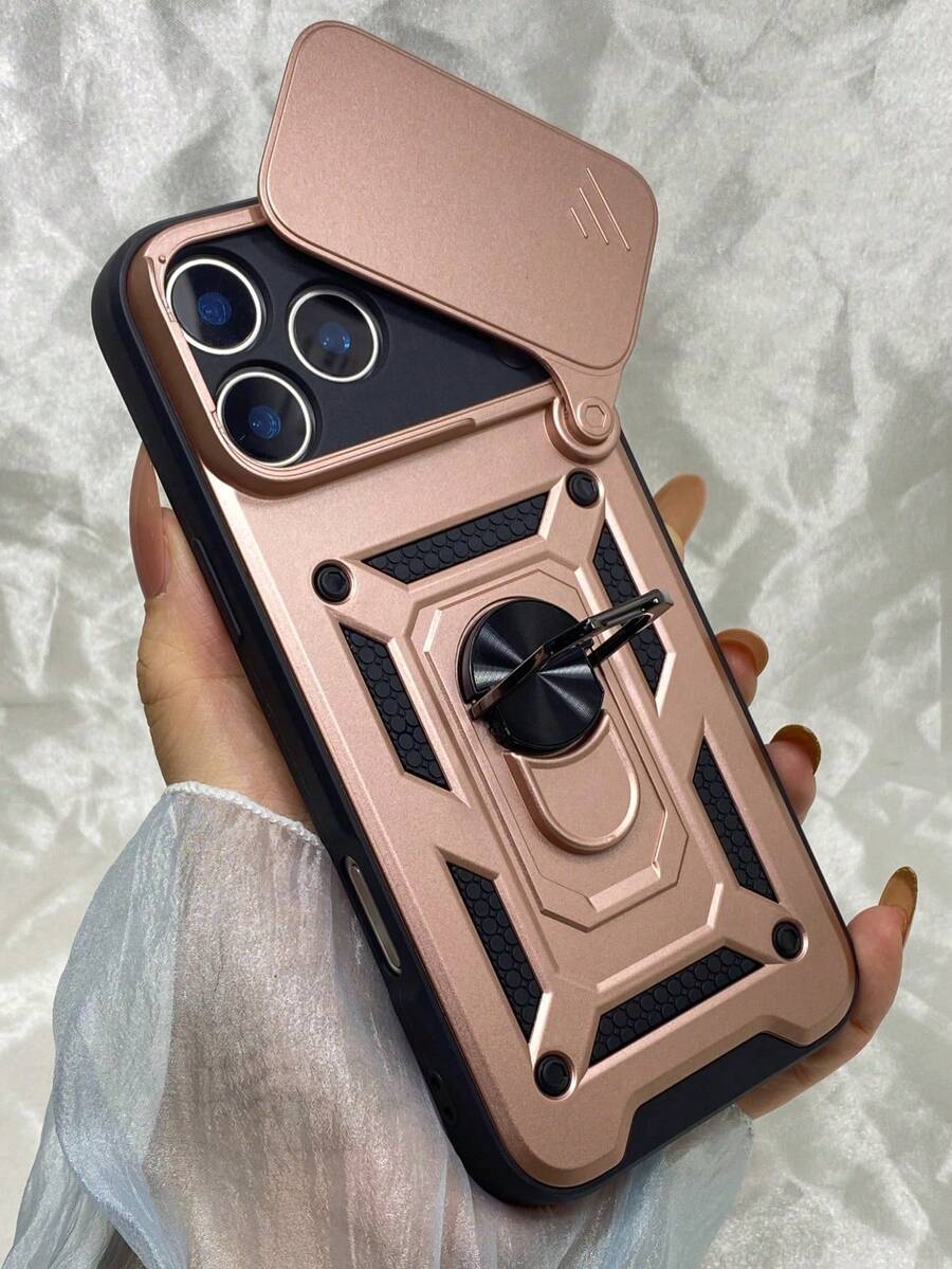 A Stylish Phone Case. Does Not Include A Lanyard Or Stand. Shockproof. Protective Phone Case For IPhone 17 Professional Max For IPhone 16 15 14 13 12 11 Professional Max Plus 17 Air Military Grade Bumper Ring Cover Slide Camera Lens Protector Armor Case Coque Cases For Moto Razr 40 50 Ultra For Galaxy Z Flip 3 4 5 67 For Galaxy Z Fold 3 4 5 67 - 粉色 - 查看 1