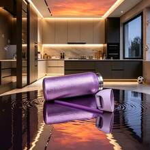 Violet Diamond Insulated Stainless Steel Water Bottle With Straw, Sports Water Bottle, Great For Travel, 32 Oz. It Is Suitable As A Gift For Birthdays, Halloween, Thanksgiving, Valentine's Day, Christmas And New Year. - 紫羅蘭色 - 查看 2