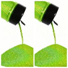 90ml/1.76OZ Glitter Holográfico Ultrafino, Pó de Glitter de Resina 1/128" Lantejoulas para Artesanato, Slime, Pintura de Unhas, Decoração de Festival, Copo Térmico, Joias, Scrapbook, Pintura, Cartões de Casamento 1 Frasco, 2 Frascos, 4 Frascos. Cada Frasco Contém 90ml/50g - Verde - Visão 8