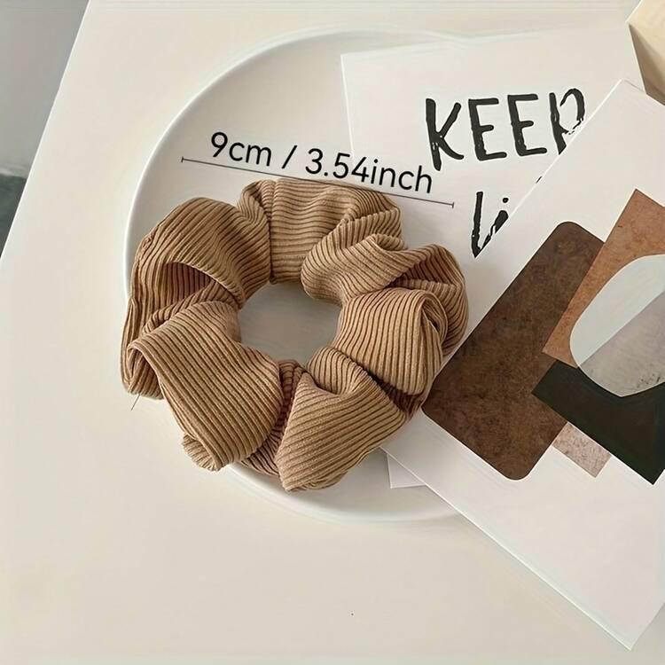 Juego de 4 Piezas: Nuevos Lazos para el Cabello de Satén Estilo Chino Elegante, Anillos para Moños Multicolor Versátiles para Mujeres - Multicolor - Añade 5