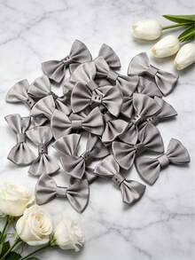 50PCS/30PCS Polyester Bows, Gift Box Decoration DIY Handmade Jewelry Making Accessories, Jewelry Hair Accessories, Clothing Doll Decoration, Garment Accessories - Satin Waistband Bow - View 30