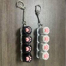 Gantungan Kunci Cakar Kucing Lembut, Aksesori Fashion, Mainan Gantungan Kunci Kancing, Gantungan Kunci Penghilang Stres, Cocok untuk Dekorasi Koper, Ponsel, dan Mobil! Kancing Penghilang Stres - MultiWarna - View 6