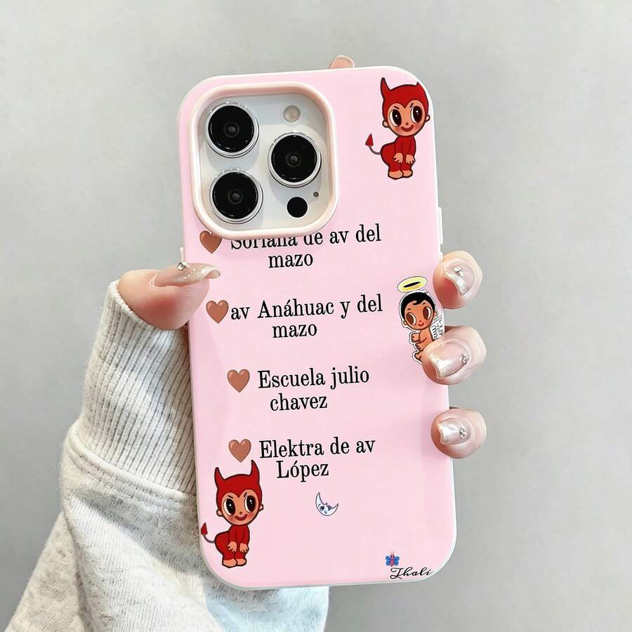 Entrega de Red con temática rosafunda de teléfono Fundas compatibles con ,Apple,VIVO,OPPO,,, y Honor.Fabricadas en silicona TPU,ofrecen protección contra golpes y caídas. - Rosa - Ver 1