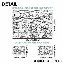 1 Set 15.3*10.6 Inch Laptop Shell Decorative Sticker Suitable For HP Apple Compaq/Apple/HP/15.6 Inch-16 Inch And Below All Series Laptop Printed Pattern DIY Residue-Free Scratch-Resistant Protective Sticker (Includes 2 Wrist Rest Stickers) - View 9