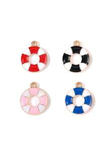 10/20/100pcs Alloy Oil Drip Ocean Anchor Lifebuoy Sailboat Cartoon Accessories DIY Cross-Border Cute Jewelry Handmade - Sailboat - View 5