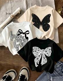 3 hechas de 100% algodón puro, son casuales y versátiles, adecuadas para ropa urbana, salidas diarias, de unicolor, para uso diario y casual, para conciertos, hip-hop, rock. - Negro - Ver 1