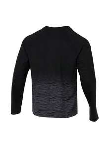 Under Armour Men's Sports T-Shirt & Tank Top UA Hoops Performance LS Gradient Long Sleeve Workout Top 6010922-001 - Black - View 4