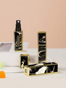 2pcs Leopard Print Square Perfume Atomizer Bottles, Portable Refillable Perfume Spray Bottles, Leopard Floral Pattern Mini Travel Decant Spray Bottles. Portable Travel Refillable Perfume Bottles, Square Decant Bottles, Spray Bottles, Reusable, Liquid Decant Bottles - View 10
