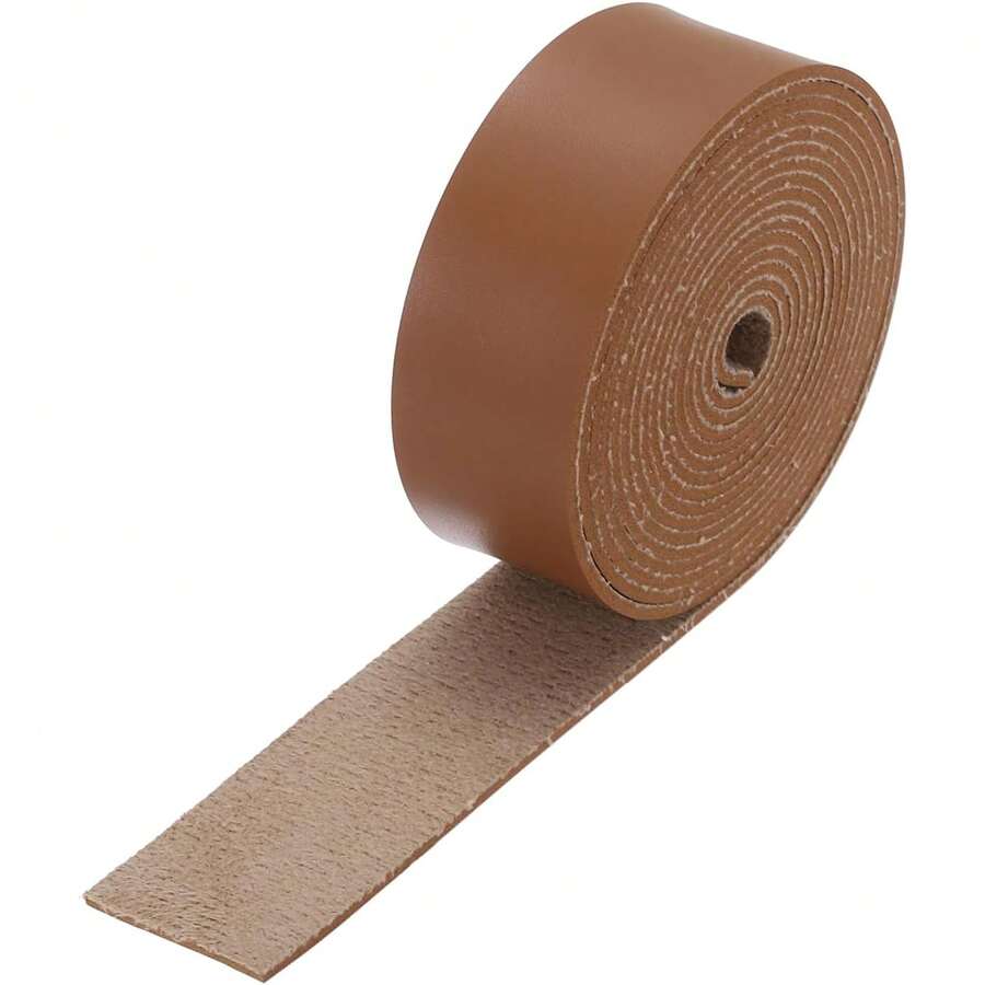 Fine Grain Smooth Faux Leather Strap, Size 2.5cm Wide 200cm Long 1.8mm Thick, Flat Leather Strap, Suitable For Handicrafts, Full Grain Soft Leather Strip, Can Be Used For Handicrafts, Tool Making, Belts And Gardening Tools - Multicolor-a - View 1