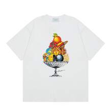 Camisetas de manga corta  para hombre y mujer, comercio electrónico independiente de camisetas de lujo, tops, camisetas de moda. - Blanco - Ver 2