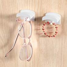 3pcs Wall Mounted Baseball Cap Hooks, Minimalist Hat Rack, No-Drill Adhesive Hooks, Multi-Functional Traceless Hooks, Home Bathroom Decor, Bathroom Storage, Autumn Decoration - Multicolor - View 6