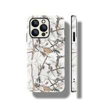 Una funda elegante para teléfono no incluye un cordón ni un soporte. 1 funda resistente para teléfono con diseño de camuflaje Real Tree, 1 funda protectora de moda para teléfono, accesorios para teléfono compatibles con las series 11, 12, 13, 14, 15 y 16. - Blanco - Ver 1