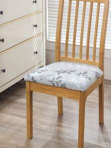 1/4/6/8pcs Set Thickened Jacquard Chair Seat Cover Removable Chair Seat Cover Jacquard Chair Cover Spandex Chair Cover For Home Use - Light Grey - View 2