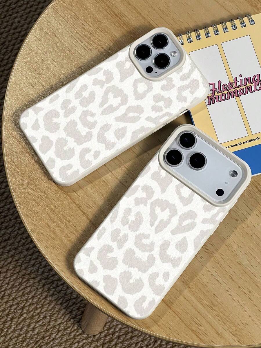 A Stylish Phone Case That Does Not Include A Lanyard Or Stand. Fashionable TPU Phone Case With A Luxury Leopard Print, 1 Piece. Luxury Gray Leopard Print TPU Phone Case, Compatible With 17/17 Pro/17 Pro//13/16 Pro/16/15/14/12 Pro/13 Pro/11 Pro/14 Pro/15 Pro/12. Soft And Fashionable Protective Case, High-End Luxury, Unisex Case Suitable As A Gift For Friends And Partners, Also Compatible With S24 Ultra/S23/S22/A73 - 多色 2 - 查看 1