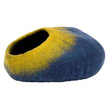 Pet House - Patrón Azul Marino y Verde sombreado Colorido y Divertido Duradero e higiénico para Comodidad y privacidad 50 x 36 x 25 cm - Azul marino/verde degradado - Ver 7