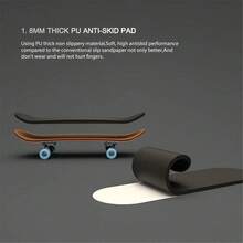 Mini Maple Wood Finger Skateboard Toy Fingerboard Model Teen Party Favor Set Teen Gift - Multicolor - View 8