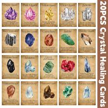 20 Crystal Healing Oracle Cards - Gemstone Guide Cards, Suitable For Spiritual Healing, Energy Work And Daily Meditation, Crystal Glitter Cards, Perfect Gift For Witches And Beginners - Multicolor - View 8
