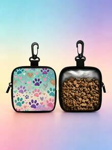 1pc Cartoon Pattern Pet Treat Bag, Portable Training Set, With Hook Zipper Bag, Cat Food Bag, Dog Food Bag, Pet Bag - Multicolor - View 18