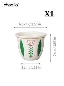 choxila 1 buah Teko Kaca Matcha, Gaya Arab, Teko Kaca Tahan Panas (Kapasitas 500ml/750ml), Dilengkapi 50 Stiker dan Cangkir Teh Motif Tulip 70ml, Cocok untuk Matcha Dingin, Teh Hijau, Seduh di Rumah dan Penggunaan Sehari-hari - MultiWarna - View 15