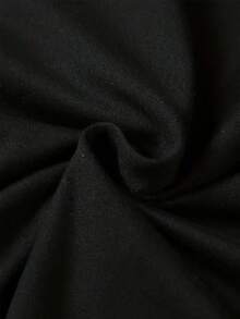 cuello redondo manga corta impresa camiseta para mujeres, Y2K, corazón formado por mariposas y detalle de leopardo que representa amor y libertad, adecuada para fiestas y uso cotidiano - Negro - Ver 4