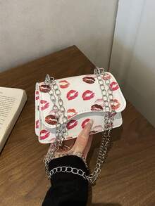 Fashionable Printed Handbag For Women, New Versatile Chain Shoulder Crossbody Bag - Multicolor - View 11