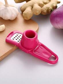 1-2pcs Multi-Function Garlic Chopper & Slicer, Portable Plastic Garlic Press, 2-In-1 Manual Garlic Mincer, Can Make Garlic Paste & Slices, Quick Garlic Crushing & Slicing Kitchen Tool, Easy To Clean Small Garlic Chopper For Home Cooking - A - View 11