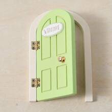 Bộ cửa tiên gỗ mini kèm cửa sổ & đế, trang trí phòng trẻ em, trang trí phòng ngủ em bé, cửa tiên trang trí phòng bé gái - Xem 8