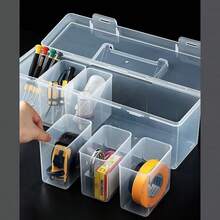 7pcs (6 Small Boxes + 1 Large Box) Tool Parts Storage Box, Multi-Compartment Portable Transparent Tool Organizer, Home Screw, Wrench, Hardware Accessories Sorting Box, Toy Organizer Box, Portable Divider Sorting Box - Ideal Storage And Tool Organizer Choice - A - View 4