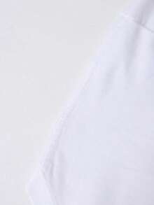 Disney Mickey Mouse Classic Cartoon Character Print T-Shirt,  Crew Neck Casual Top, Official Disney IP Clothing - 白色 - 查看 3