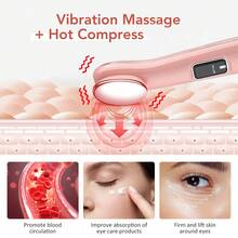 Hailicare Portable Rechargeable Eye Massager, Vibrating Heat Eye Massage Tool, Eye Beauty Device, Relieves Dark Circles, Eye Bags, Fine Lines, Puffiness And Other Eye Problems, 3 Modes Eye Care Tool, Relieves Eye Fatigue, Best Gift For Girls - View 3
