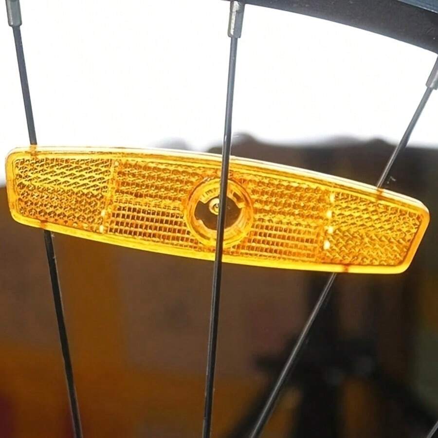 8pcs Bicycle Warning Reflective Stickers, Bike Rim Reflective Spoke Lights For Mountain And Road Bikes, Bicycle Accessories