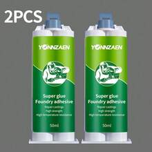 工業級強力鑄造膠焊接膠，焊接替代品，耐熱且高強度，適用於鐵、金屬、水箱、油箱、不鏽鋼、散熱器、塑膠水管、太陽能熱水器、消防管、排氣管等漏水修補密封，強力通用防水電焊AB膠 - 升級版鑄工膠 - 查看 12