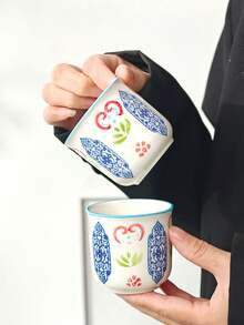 1/2 piezas Tazas de café de cerámica de estilo chino con diseño de patrón único y exquisito, tazas de cerámica minimalistas resistentes al calor, tazas de agua de alta estética para oficina y hogar, tazas de té, tazas de café latte, tazas de agua, tazas de té de la tarde para reuniones de empresa y fiestas, tazas de cerámica, tazas de desayuno para el hogar, tazas de jugo, tazas de café - muchos - Ver 11
