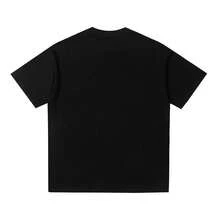 Primavera/Verano Nueva Camiseta D@EW con Estampado Floral y Letras, Cuello Redondo, Manga Corta, Unisex, de Lujo, Camisetas Modernas - Negro - Ver 3
