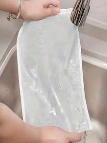 Bolsa de malla fina reutilizable para leche de frutos secos, bolsa de filtro de nailon con cordón para leche de almendras, café de extracción en frío, jugo, yogur y elaboración de queso casero - Blanco - Ver 8