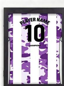 1pc Sports Jersey Display Frame, Rectangular Wooden Craft Photo Frame, Wooden Basketball/Football Jersey Display Rack, Double-Layer Magnetic Flip T-Shirt Display Stand - Multicolor - View 25