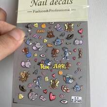 Warner Bros 2pcs/1pc Pack, Tom And Jerry & Mary 5D Embossed Nail Art Stickers - Cute Cartoon Decals, Suitable For Nail Art, Scrapbooking And DIY Crafts (Random Style) - Multicolor - View 6