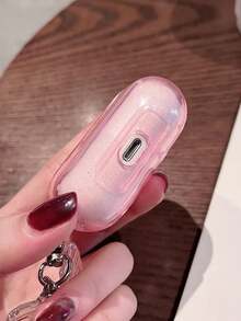 1 buah Casing Earphone Kupu-kupu Berkilau Kompatibel dengan Pro3 Pro2 Pro 3 2 1 Transparan Modis untuk Perempuan dengan Gantungan Kunci Kupu-kupu Kristal - Baby Pink - View 5