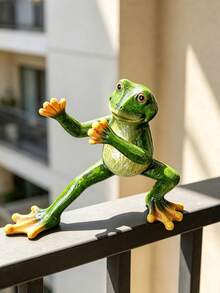 3-Piece Resin Yoga Frog Decorative Set, Home Decor, Holiday Gift, A Present For Frog Lovers, Seasonal Home Decoration, Office Desktop Decoration, Outdoor Garden Decoration. - New Model - View 14