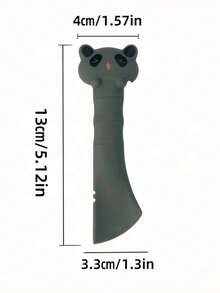 1 pieza Cuchara multifuncional con cabeza de panda para lata de mascota, cuchara de silicona para comida húmeda con abridor de lata integrado, espátula de alimentación para eliminar residuos de comida enlatada para gatos y perros - 10 g - Ver 11