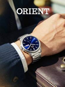 High Quality Men's Automatic Mechanical Watch Blue Dial Scale Hands Waterproof 50m Commute Casual Anniversary Gift ORIENT RA-AA0C02L19B - Dark Blue - View 2