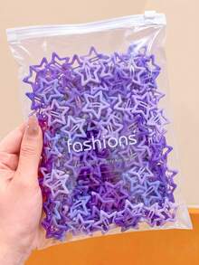 100/60/30/10 Pcs/Set Matte Hollow Star Hair Clips, Multicolor Options, Versatile Hair Accessory - Suitable For Women And Girls, Daily, Party, Y2K Aesthetic - Multicolor - View 14