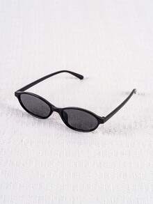 1 Pair European & American Vintage Oval Fashion Glasses, American Full Frame Fashion Versatile Fashion Glasses - Multicolor - View 6